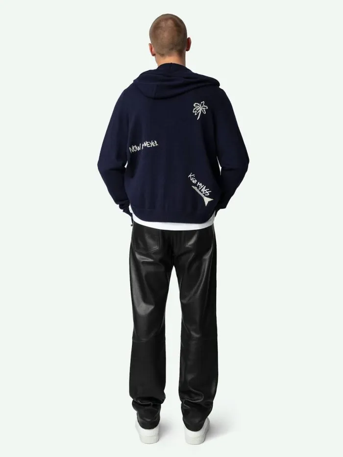 Men Zadig and Voltaire Sweaters and Cardigans Clash Cardigan Encre