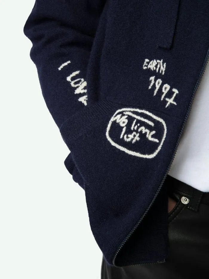 Men Zadig and Voltaire Sweaters and Cardigans Clash Cardigan Encre