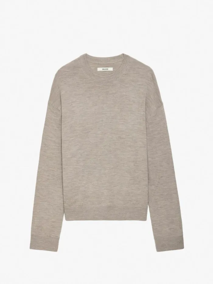 Men Zadig and Voltaire Sweaters and Cardigans Marko Sweater Oatmeal