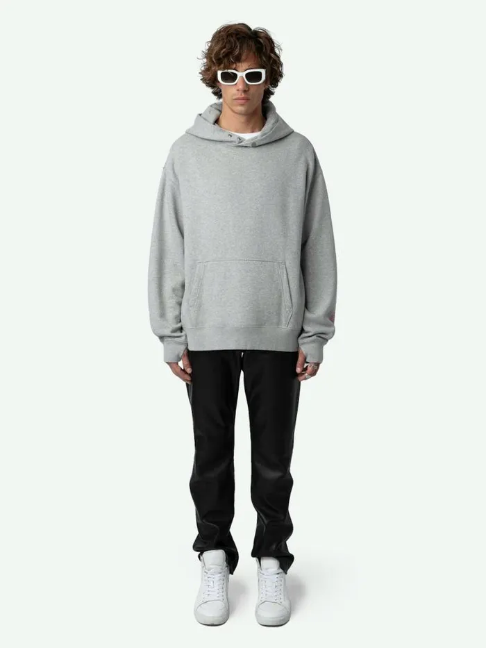 Men Zadig and Voltaire Sweatshirts and Hoodies Nils Sweatshirt Gris Chine