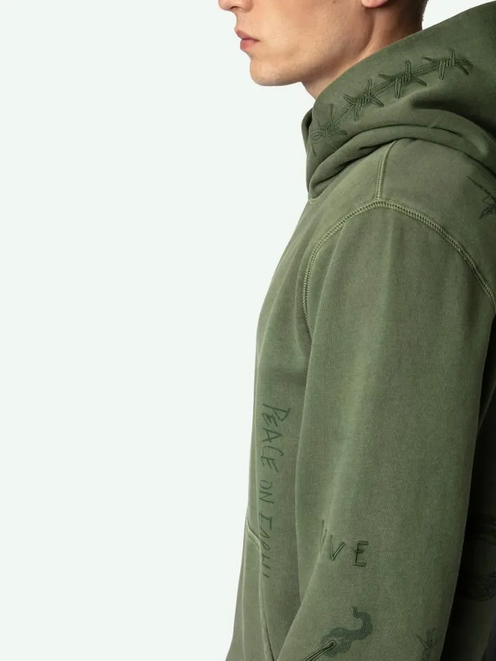 Men Zadig and Voltaire Sweatshirts and Hoodies Sanchi Sweatshirt Used Kaki Men Zadig and Voltaire Sweatshirts and Hoodies Sanchi Sweatshirt Used Kaki
