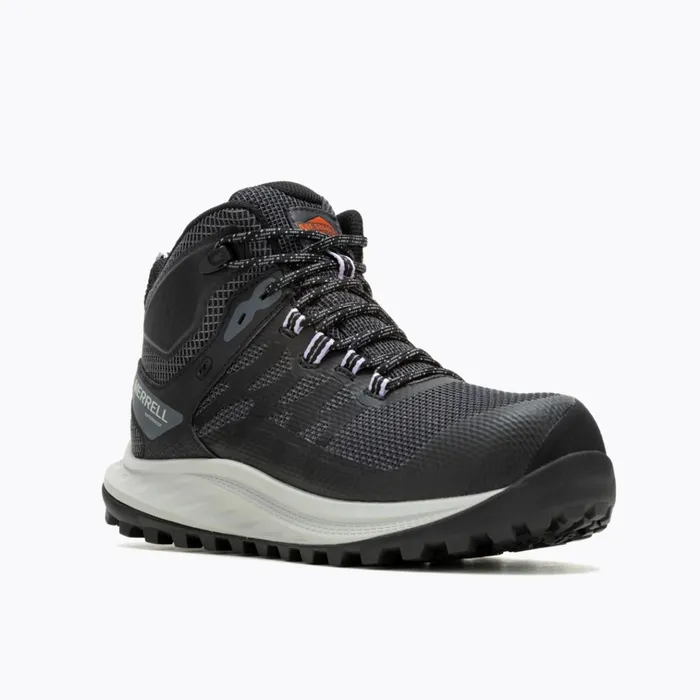 Merrell Antora Mid Waterproof Carbon Fiber Shoe Black Women Boots