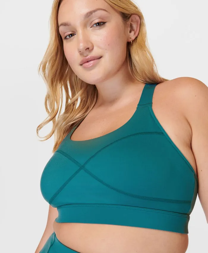 Merrell Ascend Power Bra X Sweaty Betty Cabin Blue Women Tops