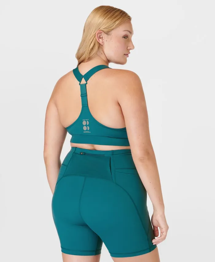 Merrell Ascend Power Bra X Sweaty Betty Cabin Blue Women Tops