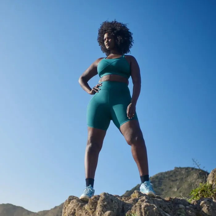 Merrell Ascend Power Bra X Sweaty Betty Cabin Blue Women Tops