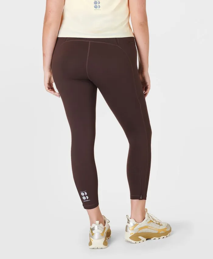 Merrell Ascend Power Cargo Workout Legging X Sweaty Betty Cacao Brown Women Bottoms