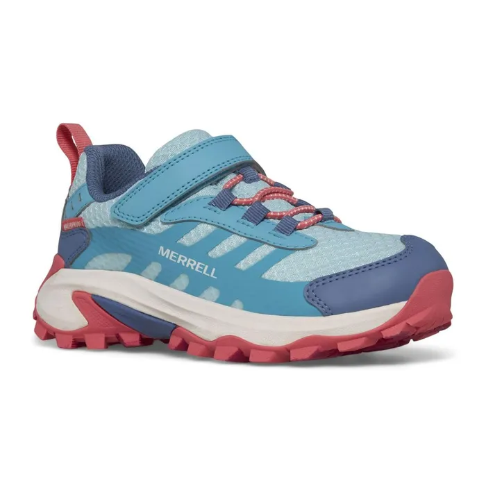 Merrell Big Moab Speed 2 Low AC Waterproof Turquoisecoral Kids Sneakers