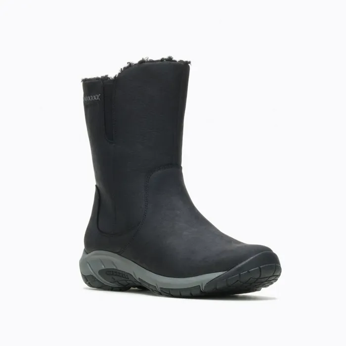 Merrell Encore 4 Tall Zip Polar Waterproof Wide Width Black Women Boots