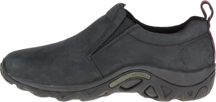 Merrell Jungle Moc Nubuck Wide Width Black Men SlipOns