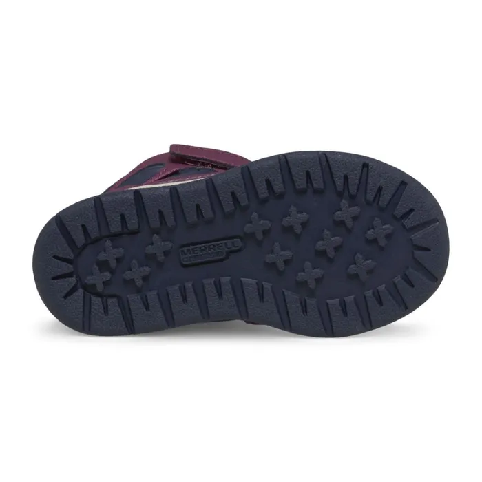 Merrell Little Snow Bank Jr Waterproof Boot Navyberry Kids Winter Boots