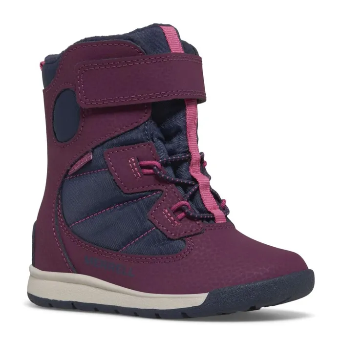 Merrell Little Snow Bank Jr Waterproof Boot Navyberry Kids Winter Boots