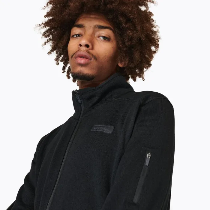 Merrell Sweater Weather Full Zip Black Men Tops