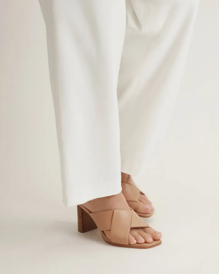 MID SANDALS jomercer Women Carrie mid heel sandals beige leather MID SANDALS jomercer Women Carrie mid heel sandals beige leather