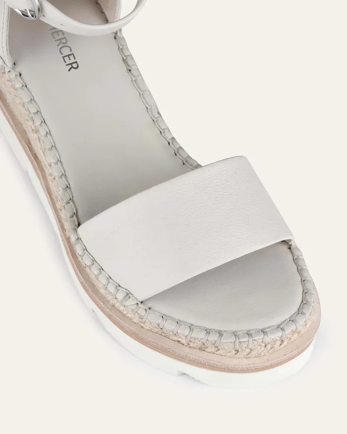 MID SANDALS jomercer Women Kelly mid heel wedges bone leather MID SANDALS jomercer Women Kelly mid heel wedges bone leather