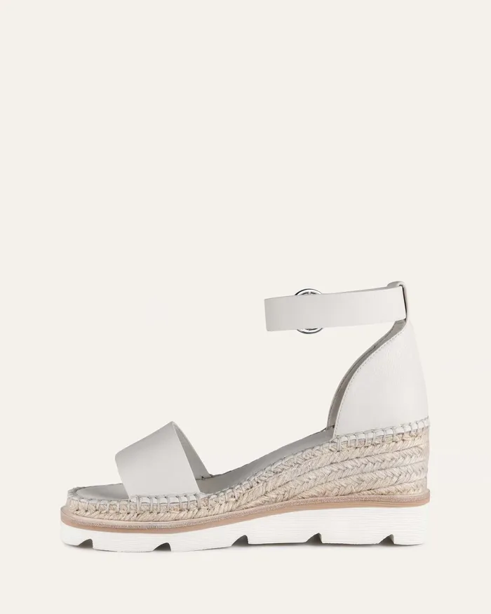 MID SANDALS jomercer Women Kelly mid heel wedges bone leather MID SANDALS jomercer Women Kelly mid heel wedges bone leather