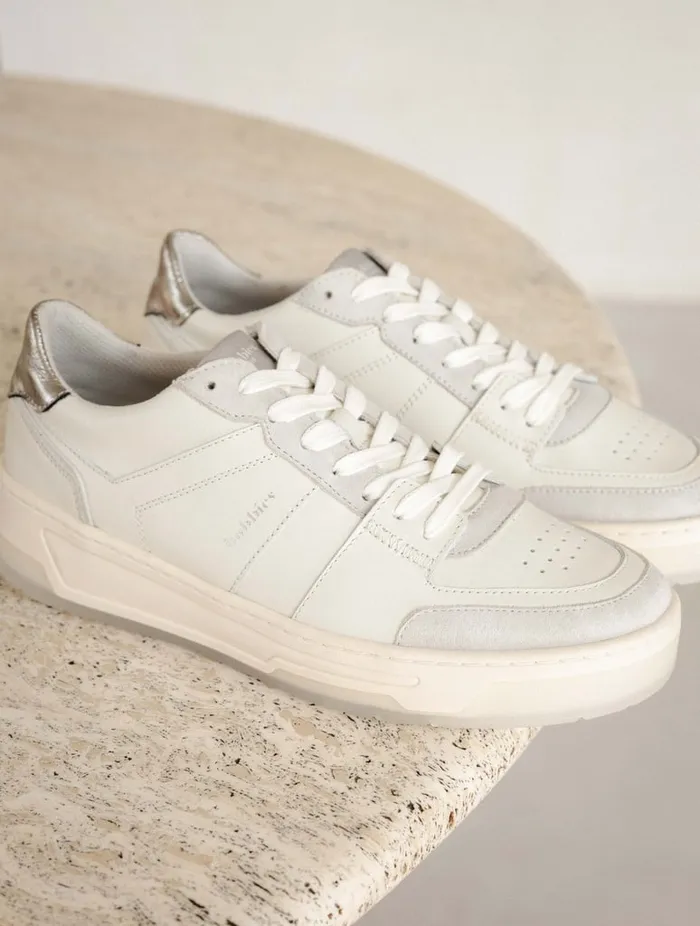 Miley Off White and Cosmic Grey Women Bobbies Sneakers