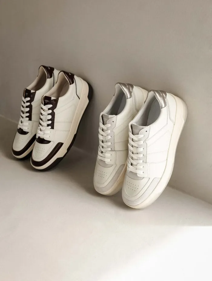 Miley Off White and Cosmic Grey Women Bobbies Sneakers
