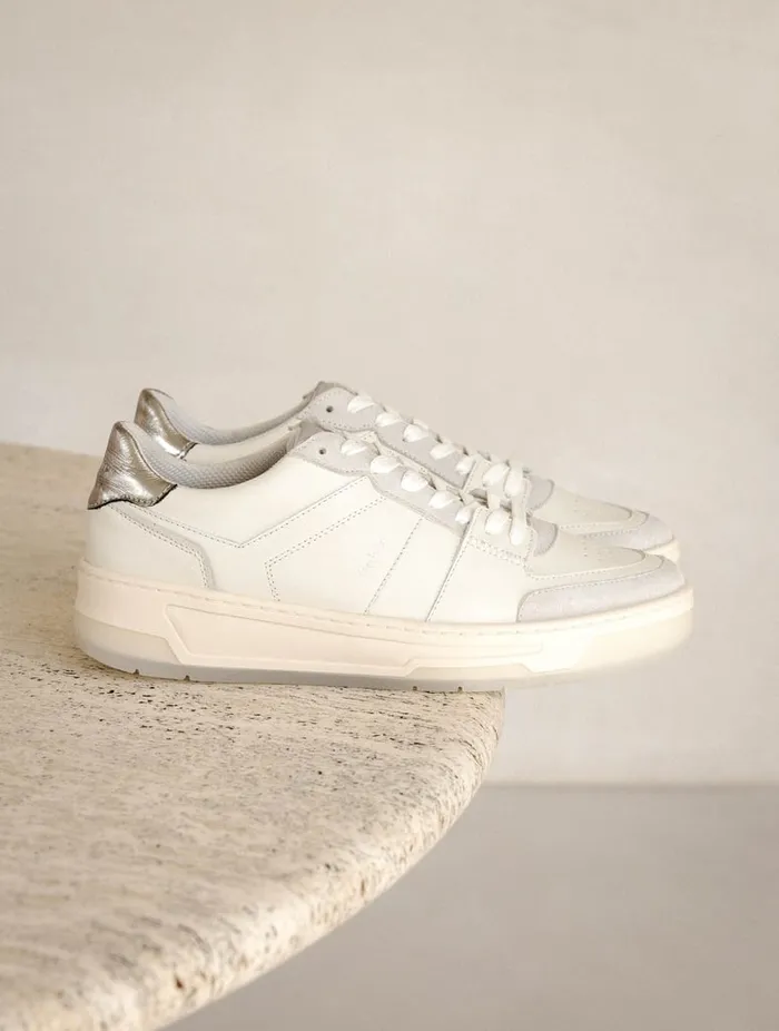 Miley Off White and Cosmic Grey Women Bobbies Sneakers