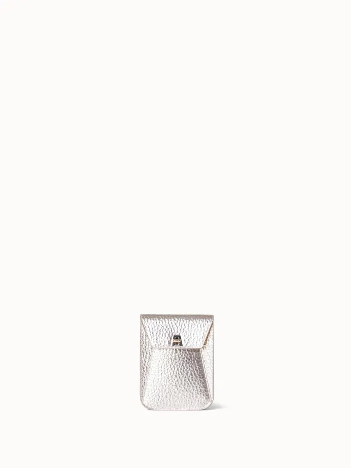 Mini Anouk Messenger Bag In Cervocalf Leather Stucco Met Women Akris Messenger Bags