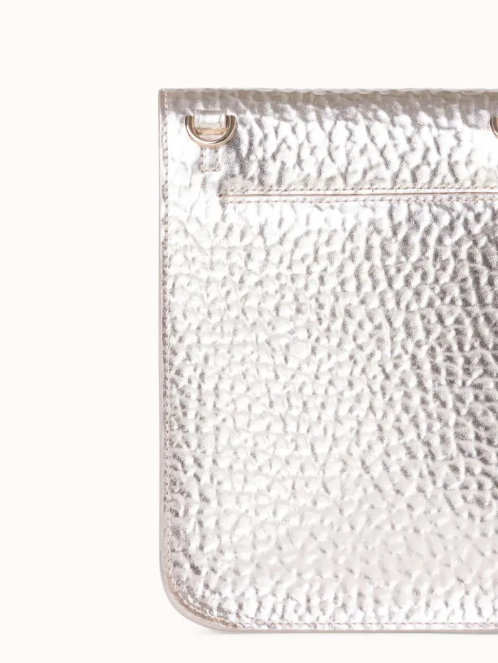 Mini Anouk Messenger Bag In Cervocalf Leather Stucco Met Women Akris Messenger Bags