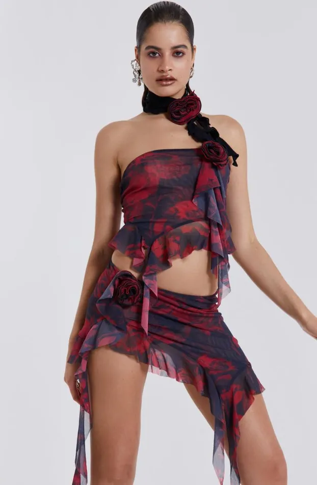 Mini Skirts Women Jaded London Selene Asymmetric Hem Mini Skirt