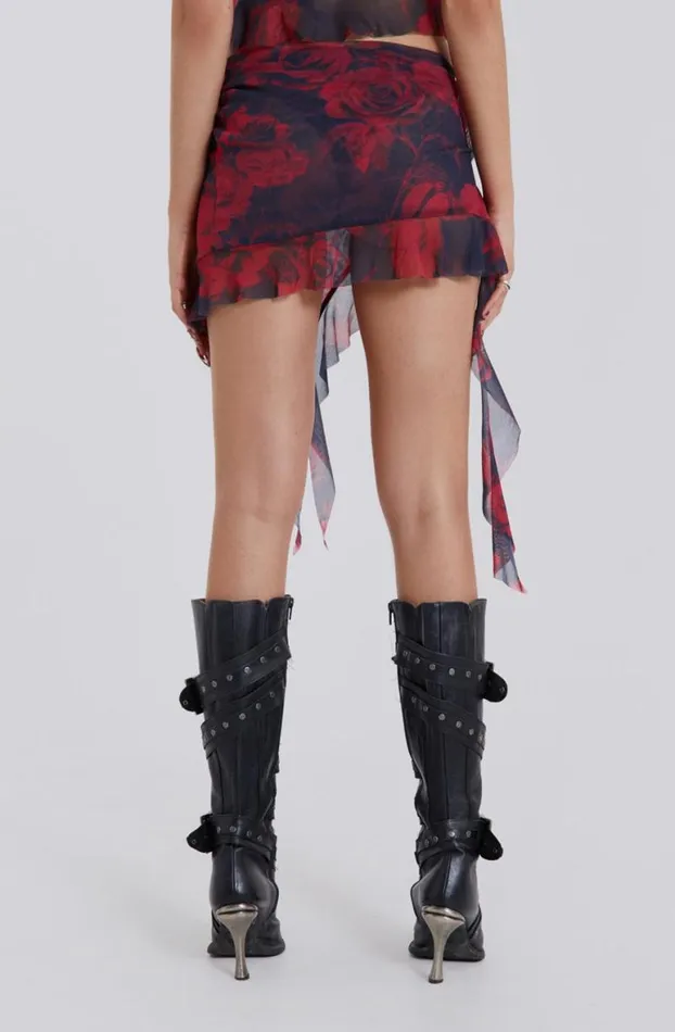 Mini Skirts Women Jaded London Selene Asymmetric Hem Mini Skirt
