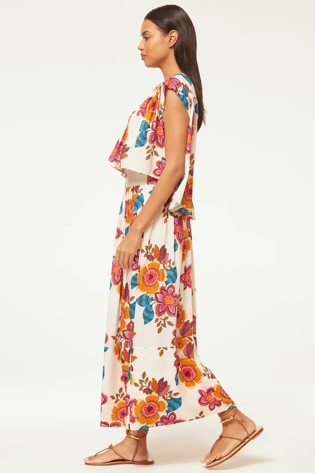 Misa Los Angeles Alina Top Flora Marbella Women Matching Sets