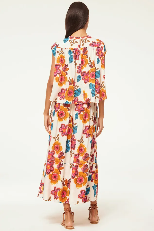 Misa Los Angeles Alina Top Flora Marbella Women Matching Sets