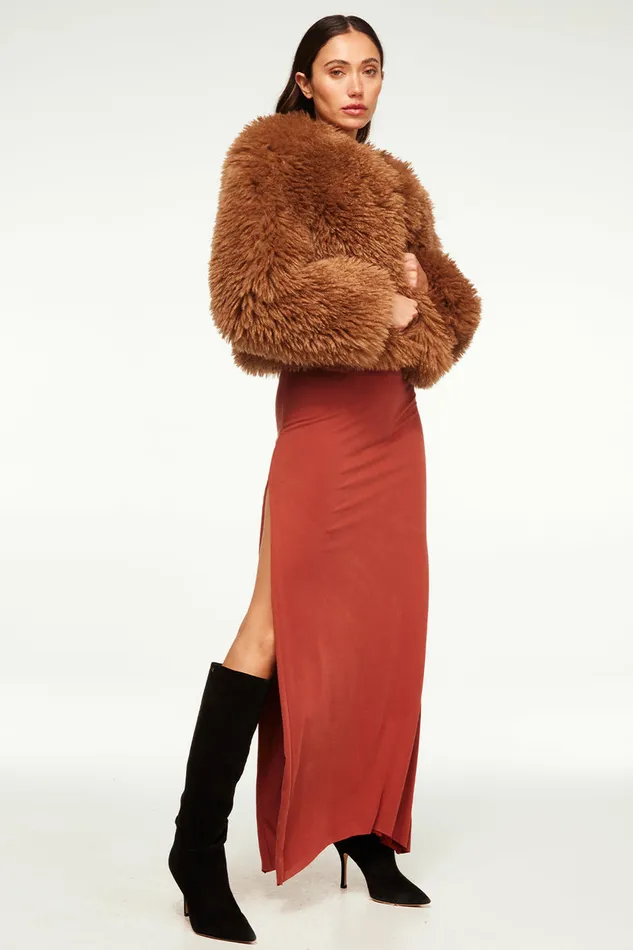 Misa Los Angeles Athena Dress Brick Women Dresses