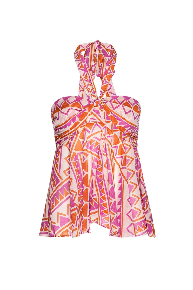 Misa Los Angeles Aylin Top Aperol Geo Women Tops