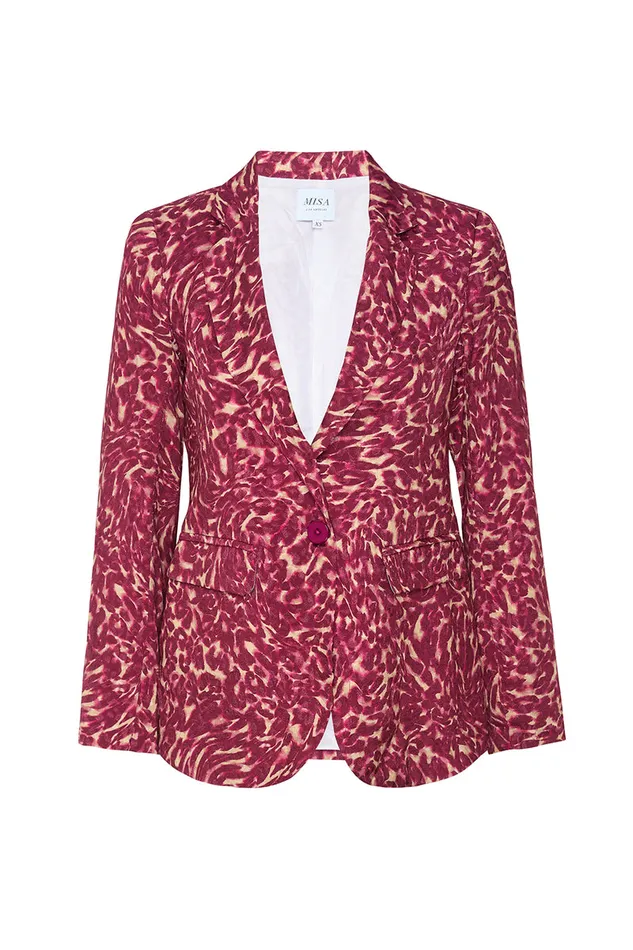 Misa Los Angeles Catroux Jacket Fauna Abstract Women Tops