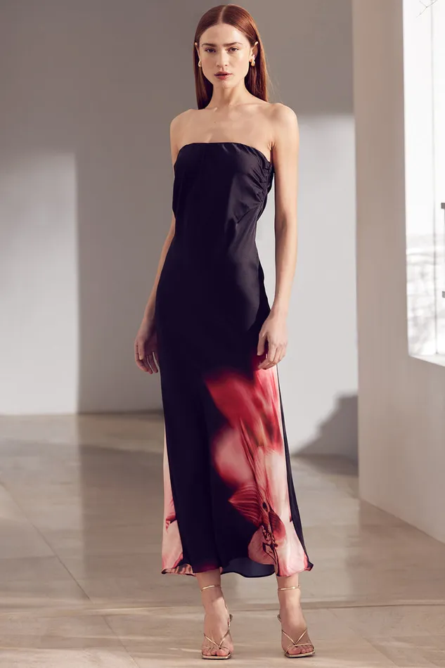 Misa Los Angeles Cheryl Dress Midnight Orchid Women Dresses