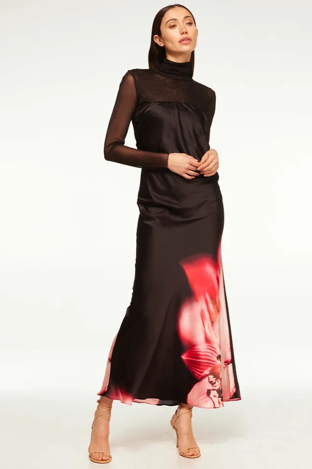 Misa Los Angeles Cheryl Dress Midnight Orchid Women Dresses