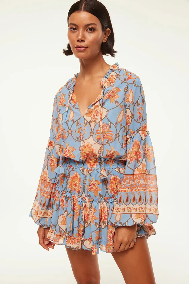 Misa Los Angeles Elisabetta Dress Caged Floral Women Dresses