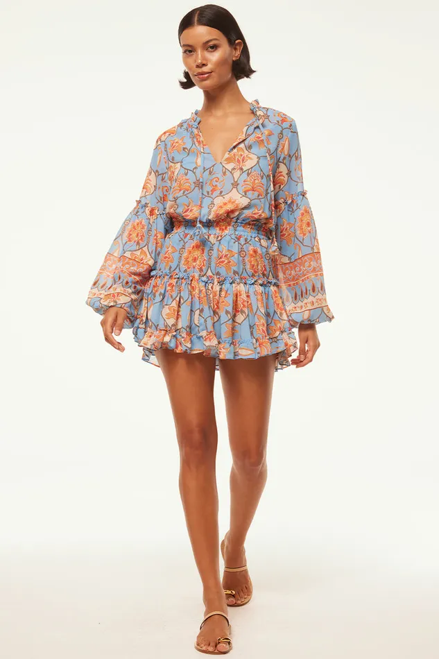 Misa Los Angeles Elisabetta Dress Caged Floral Women Dresses