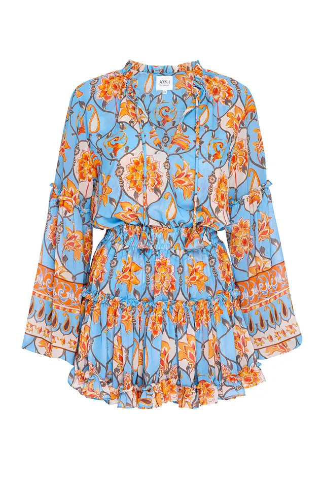 Misa Los Angeles Elisabetta Dress Caged Floral Women Dresses