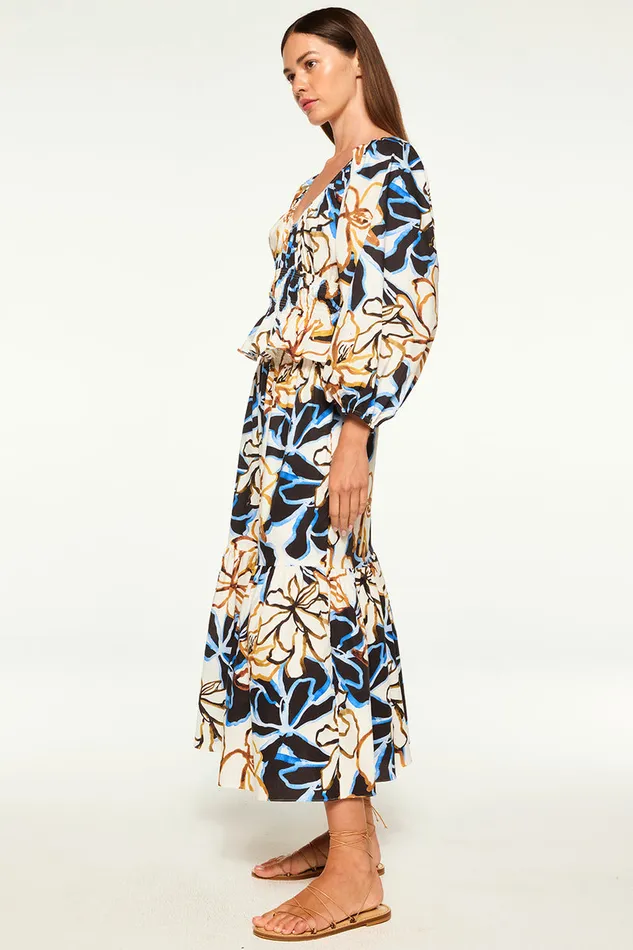Misa Los Angeles Elna Skirt Bold Blooms Cotton Women Matching Sets