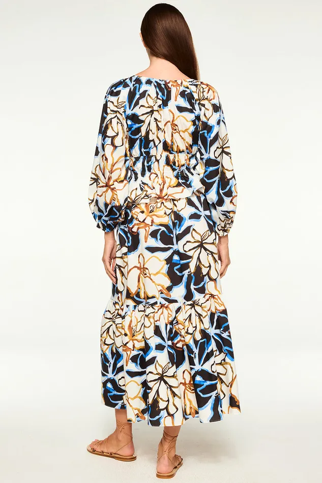 Misa Los Angeles Elna Skirt Bold Blooms Cotton Women Matching Sets