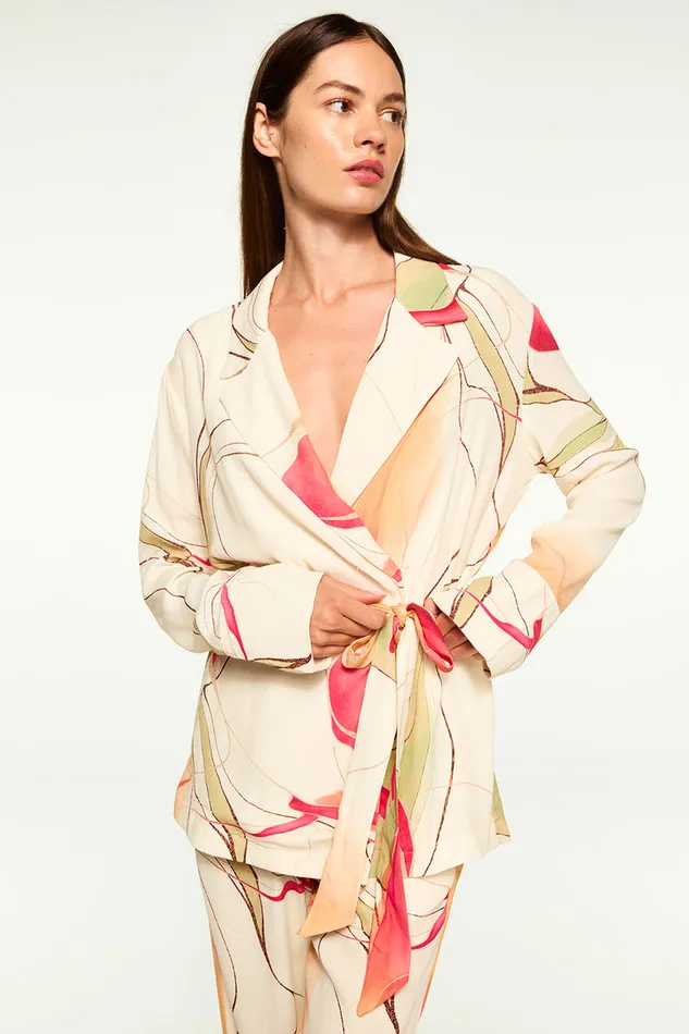 Misa Los Angeles Freja Top Divine Marble Crepe Women Matching Sets