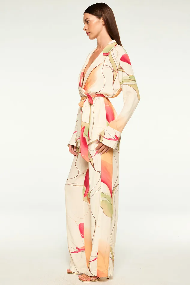 Misa Los Angeles Freja Top Divine Marble Crepe Women Matching Sets