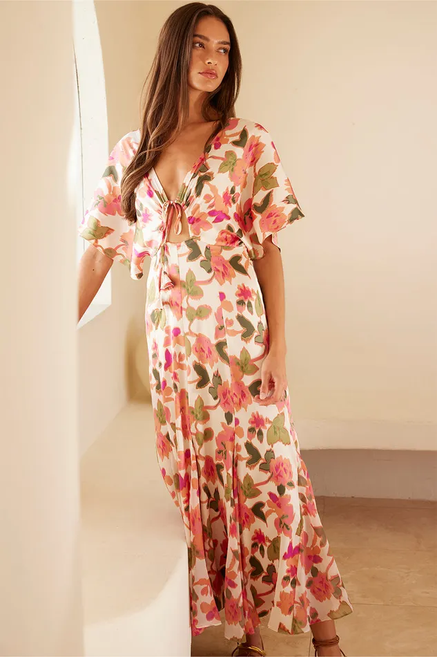 Misa Los Angeles Irena Dress Sonoran Flora Mix Women Dresses