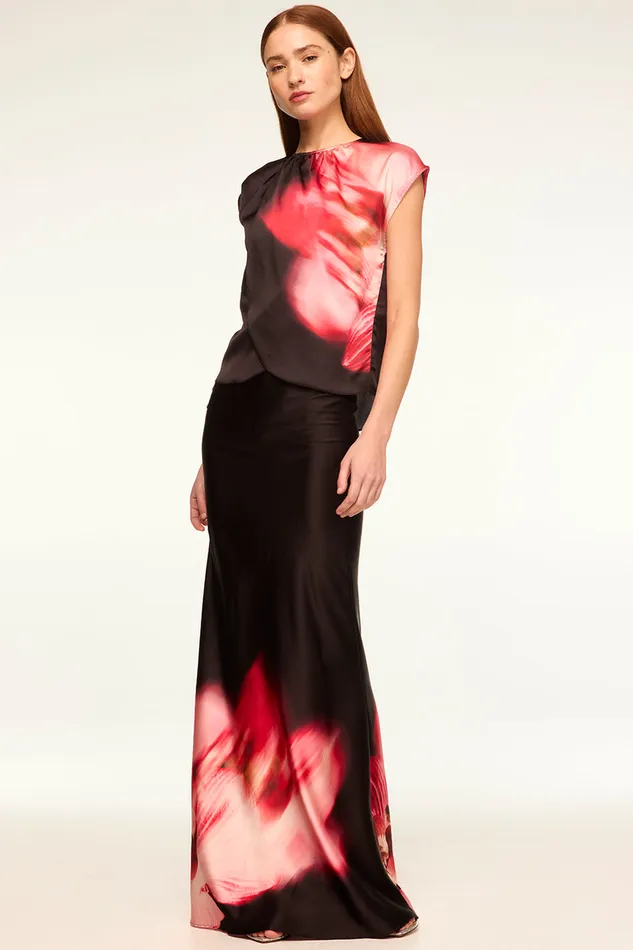 Misa Los Angeles Jessie Top Midnight Orchid Women Matching Sets