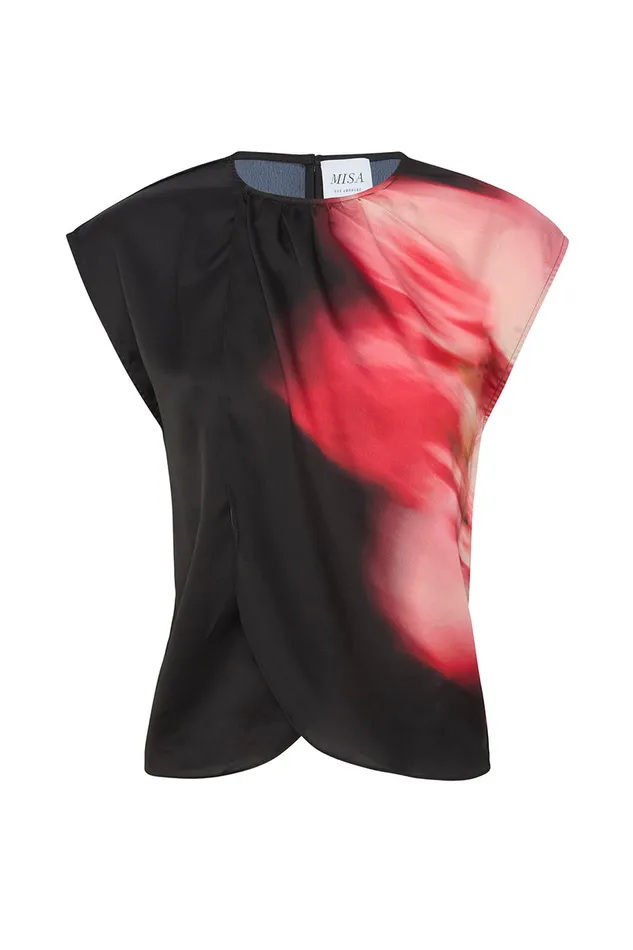 Misa Los Angeles Jessie Top Midnight Orchid Women Matching Sets