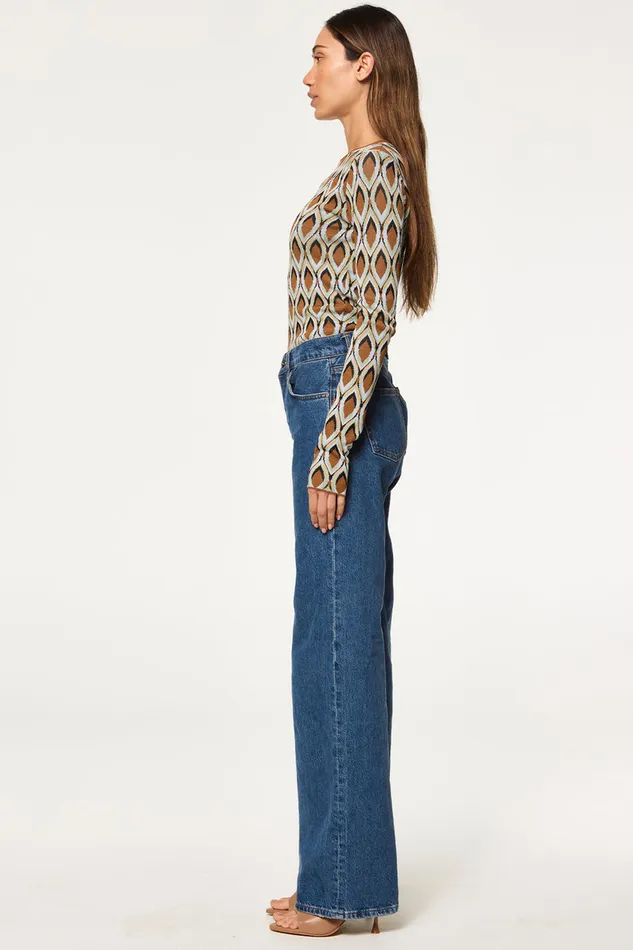 Misa Los Angeles Joyce Top Brown Women Knits