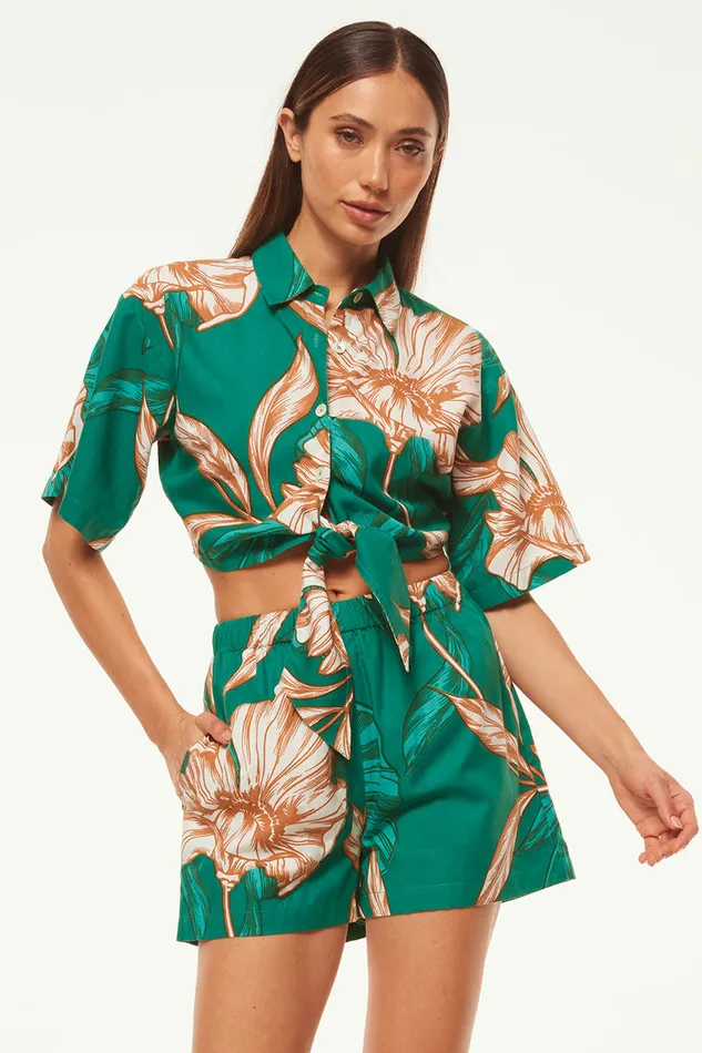 Misa Los Angeles Kalema Top Cartagena Flora Women Tops