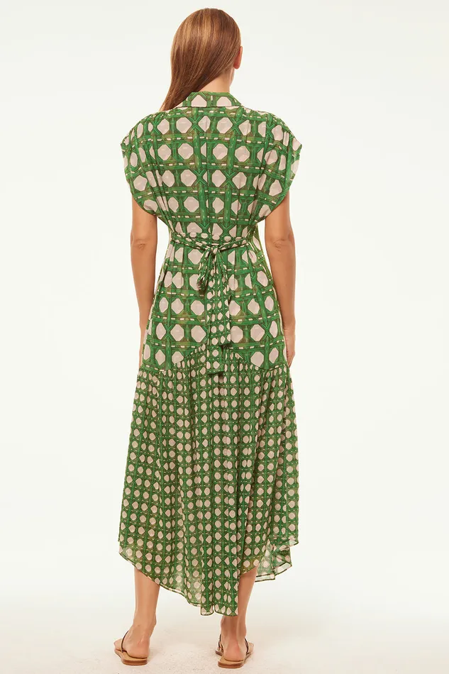 Misa Los Angeles Laura Dress Rattan Tile Mix Women Dresses
