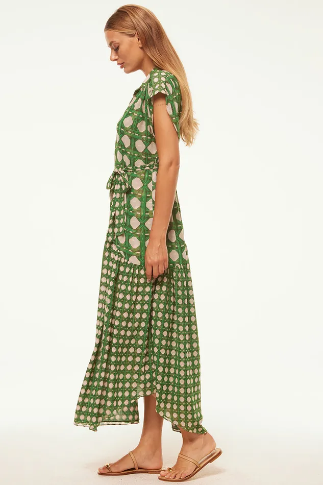 Misa Los Angeles Laura Dress Rattan Tile Mix Women Dresses