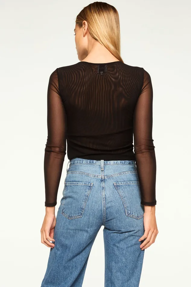 Misa Los Angeles Lula Top Black Women Tops