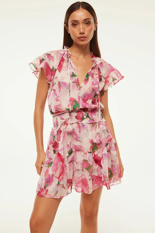 Misa Los Angeles Natalia Dress Garden Fuchsia Women Dresses