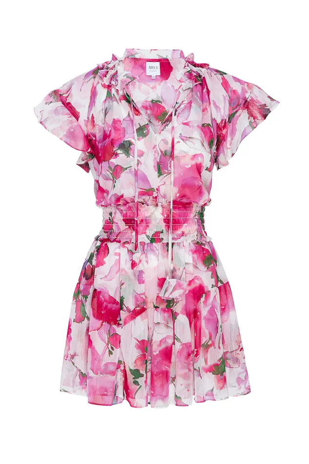 Misa Los Angeles Natalia Dress Garden Fuchsia Women Dresses